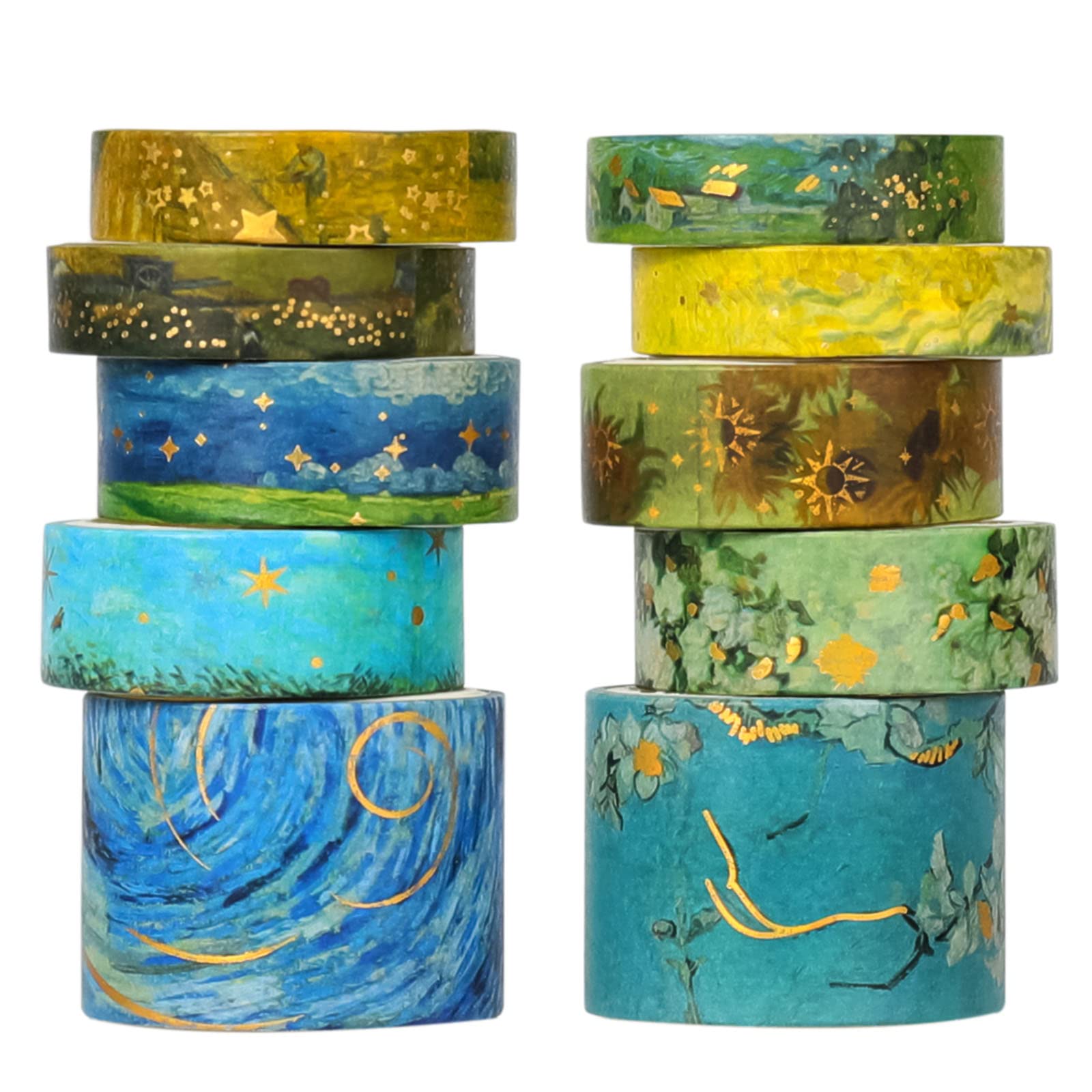 HASTHIP 10 Roll Washi Tape Countryside Oil Painting Washi Tape Set Aesthetic Decorative Tape Perfect for Bullet Journal, Scrapbook,Junk Journal,Albums HASTHIP 10 Roll Washi Tape Countryside Oil Painting Washi Tape Set Aesthetic Decorative Tape Perfect for Bullet Journal, Scrapbook,Junk Journal,Albums